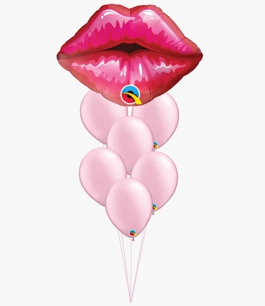 Pink Lips Balloon Bundle
