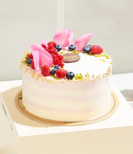 Pistachio Rose Cake by Bakery & Company
