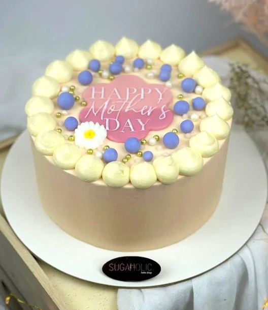 Pretty in Pink Mother's Day Cake by Sugaholic