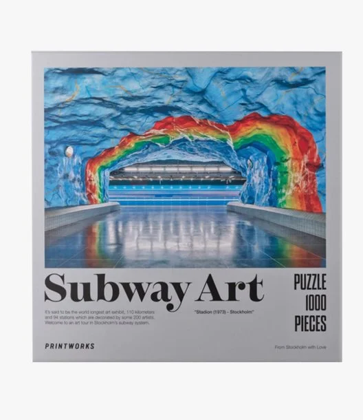 Puzzle Subway Art Rainbow