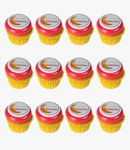 Ramadan Kareem Vanilla Cupcakes Pack of 12 by Bloomsbury's