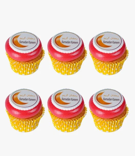 Ramadan Kareem Vanilla Cupcakes Pack of 6 by Bloomsbury's