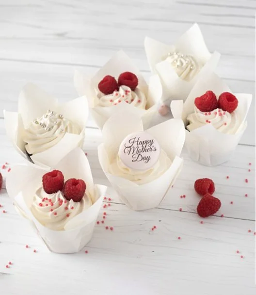 Raspberry Fresh Cream Mother’s Day Cupcakes By Cake Social