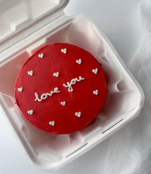 Red Love You Cake by Cake Flake