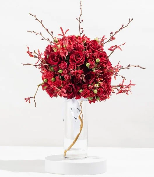 Red Rhapsody Flower Arrangement