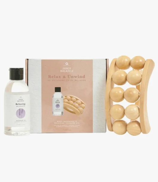 Relax & Unwind Body Massage Gift Set by Aroma Home