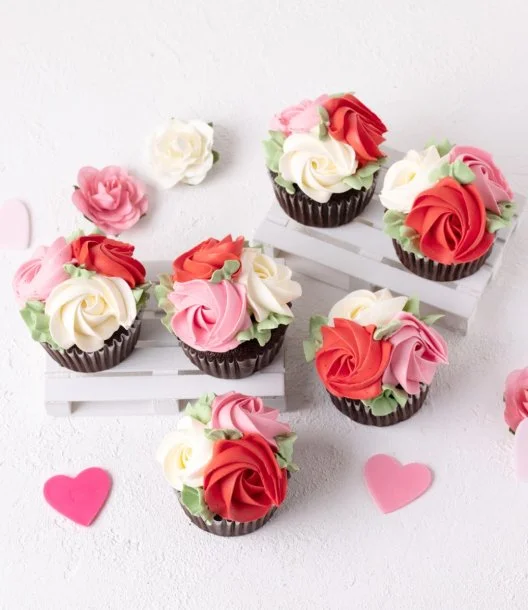 Roses Garden Cupcakes by Cake Social