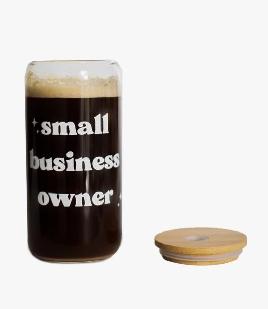 Small Business Owner: Iced Coffee Can Glass by Royal Page Co