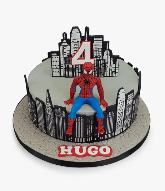 Spiderman + NY Skyline By Cake Social