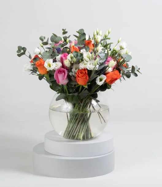 Spring Freshness Roses Vase