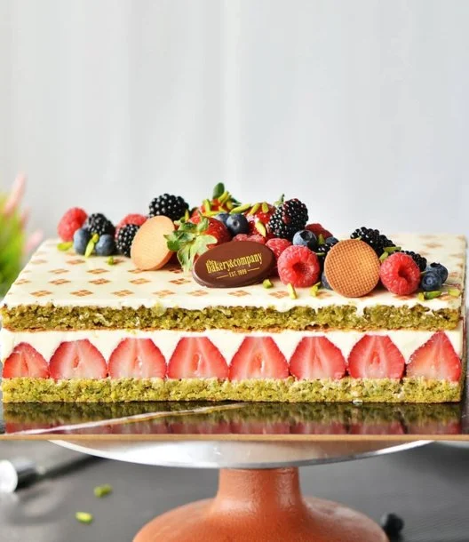 Strawberry Pistachio Cake by Bakery & Company