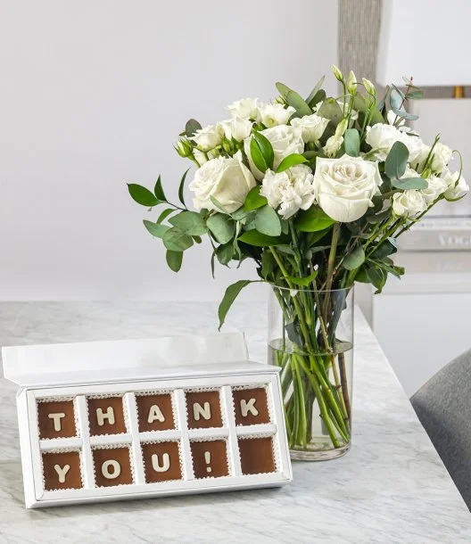 Thank You Flower & Chocolate Bundle