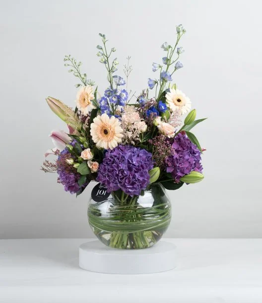 The Purple Vibrant Mix Flower Arrangement