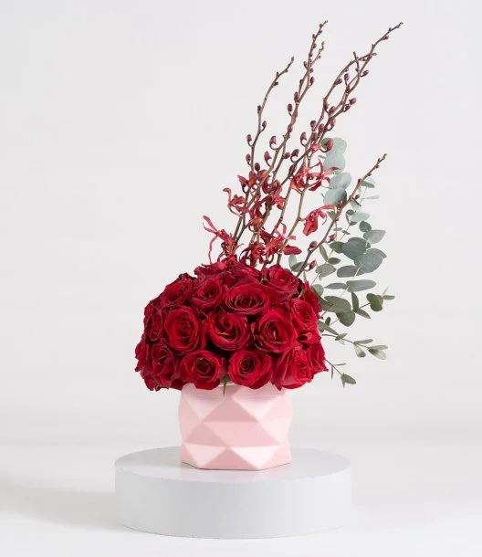 The Red Collection Flower Arrangement