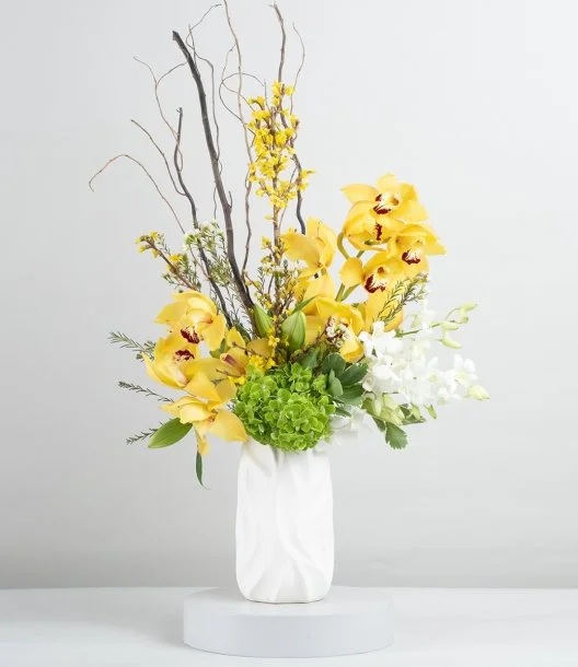 The Yellow Enchanted Garden Flower Arrangement