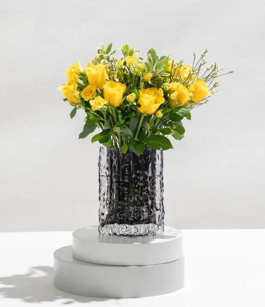 The Yellow Roses Arrangement