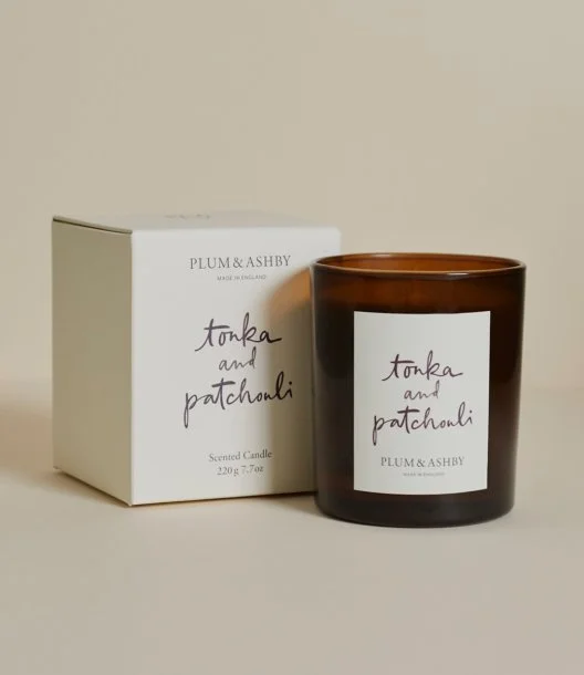 Tonka & Patchouli Candle  by Plum & Ashby