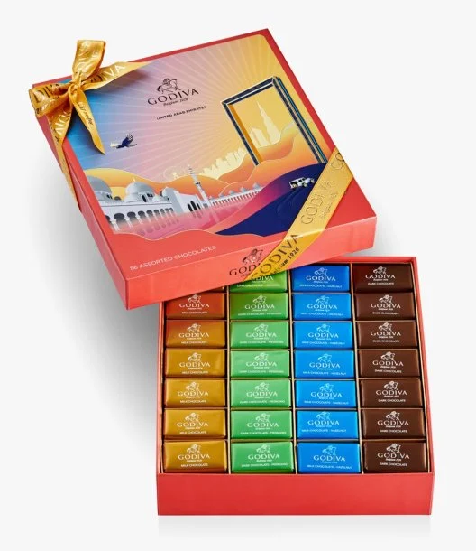 إصدار محدود شوكولاتة نابوليتين لليوم الوطني الإماراتي 56 قطعة من جوديفا