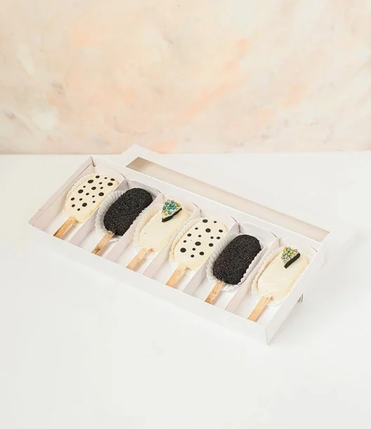 Vanilla and Chocolate Cakesicles by NJD