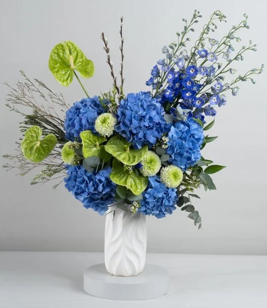 Vibrant Blue Mix Flower Arrangement