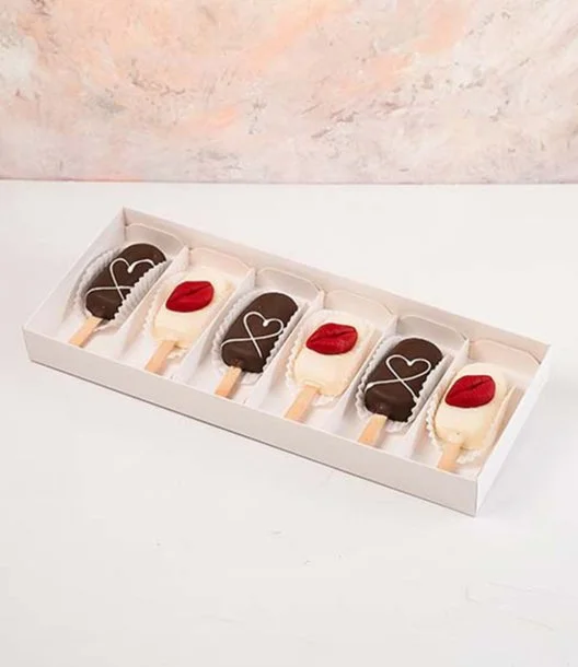White and Dark Chocolate Cakesicles by NJD