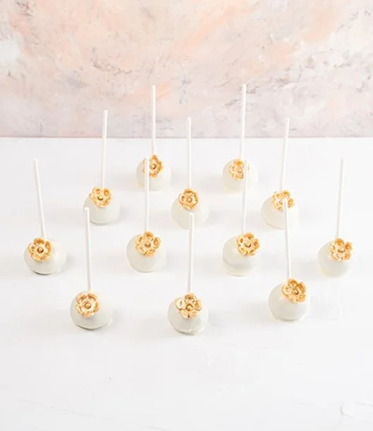 White and Golden Cake pops by NJD