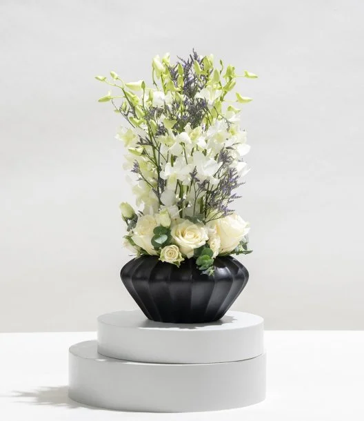 White Orchids Flower Arrangement