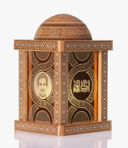 فانوس رمضان الخشبي بتصميم القبة