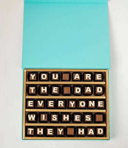 صندوق شوكولاتة أنت أب الجميع يتمنى لو كان أبيهم