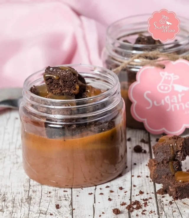 Brownie Mess Jar by SugarMoo Desserts