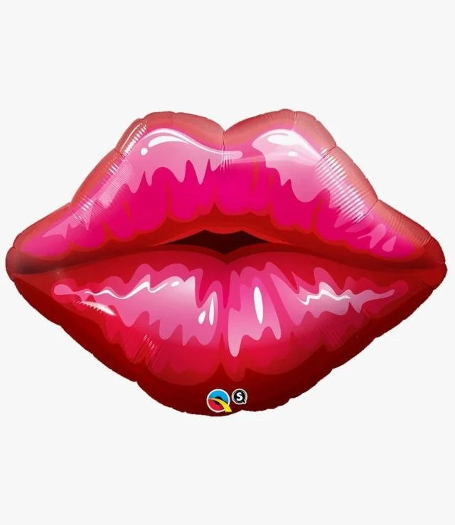 Kissing Lips Helium Balloon 