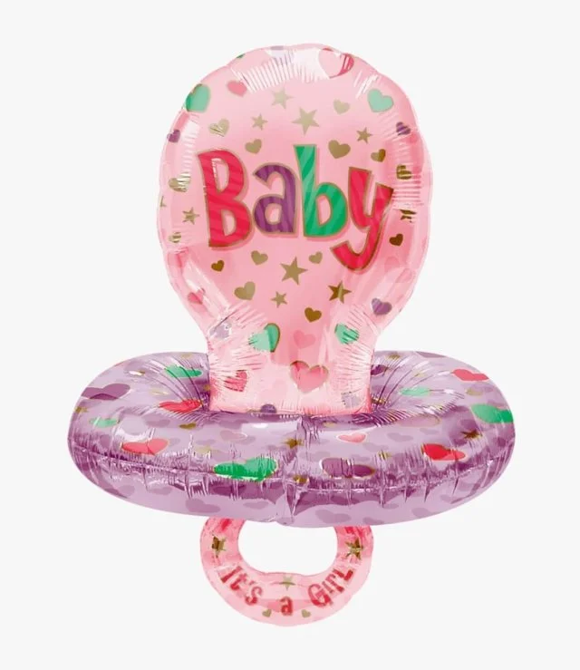 Baby Pacifier Pink Balloon 