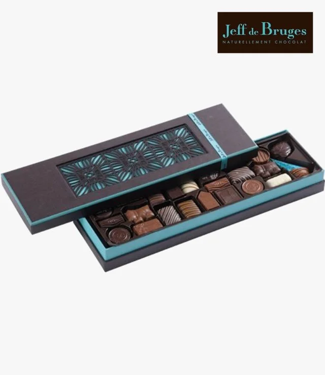 صندوق شوكولاتة كلاسيك سيكشن شكل مستطيل من جيف دي بروج