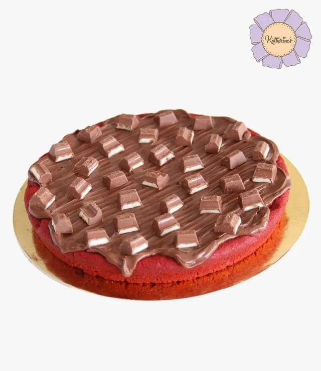 Nutella Red Velvet Cookie Cake 