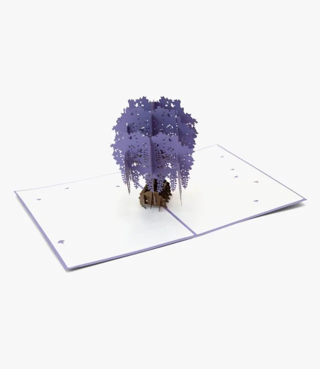 Lavender Wisteria 3D Pop up Abra Cards