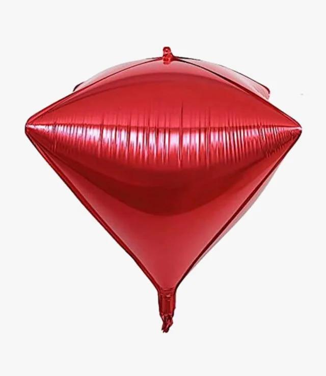 Red 4D Diamond Foil Balloon