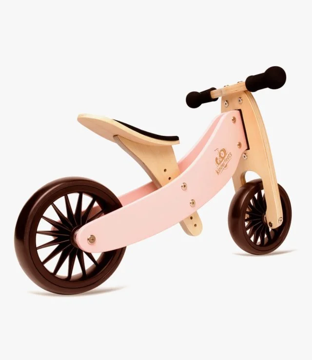 2-in-1 Tiny Tot PLUS Tricycle & Balance Bike - Rose By Kinderfeets