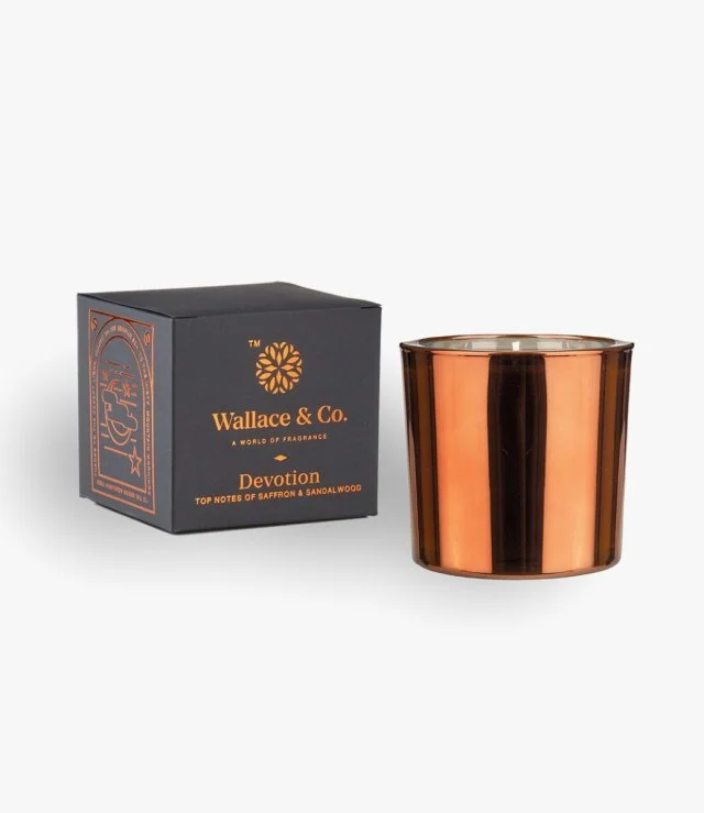 Devotion Copper Candle By Wallace & Co - 200ml Saffron & Sandalwood