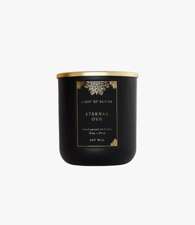 Eternal Oud Candle 270ml By Light Of Sakina
