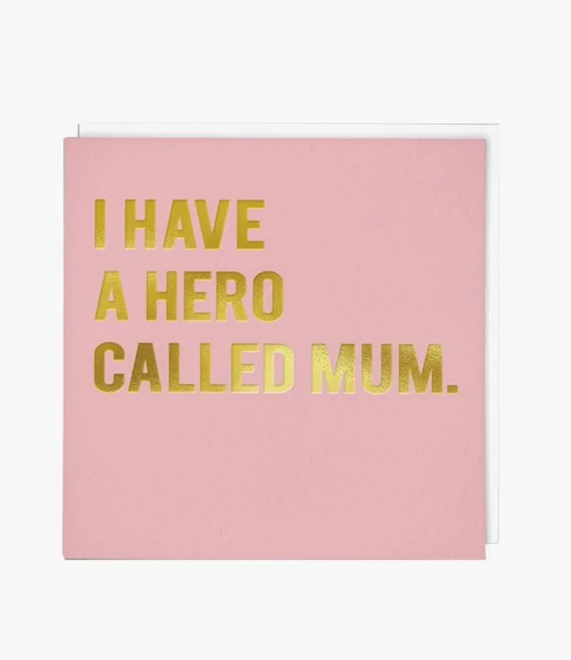 "Hero Mum" Contemporary Greeting Card by Redback