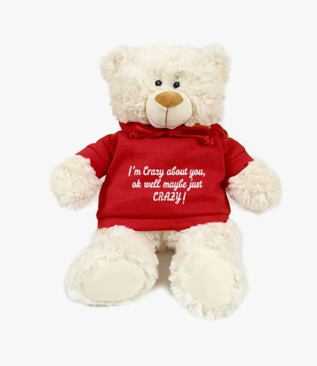 Crazy About You Teddy Bear 38cm by Fay Lawson