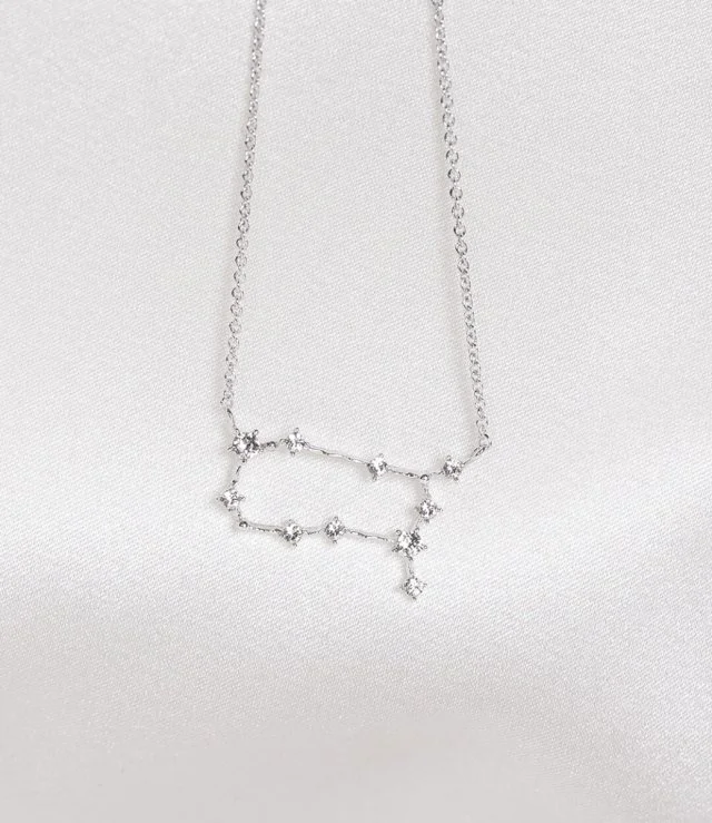 Gemini Star Sign Necklace - Silver By Lily & Rose