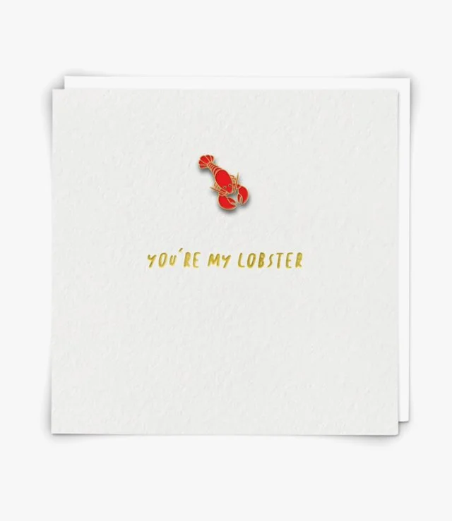 "Lobster" Contemporary Greeting Card by Redback