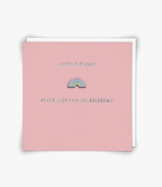"Pastel rainbow" Contemporary Greeting Card by Redback