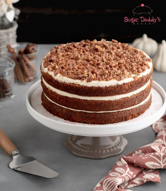 Pumpkin Cake with Salted Caramel by Sugar Daddy's Bakery 