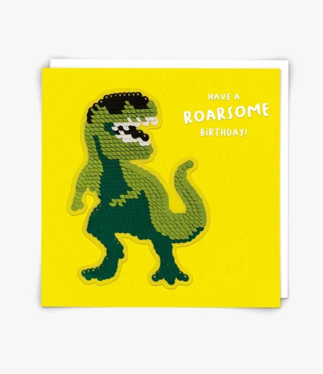 "T Rex" Contemporary Greeting Card by Redback