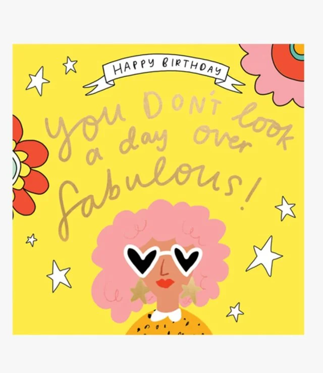 A day over fabulous - heart sunglasses Greeting Card by The Happy News