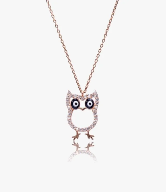 Owl Necklace by NAFEES