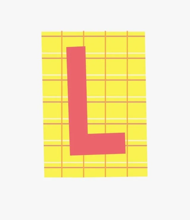 Alphabet Wall Sticker - L by Poppik