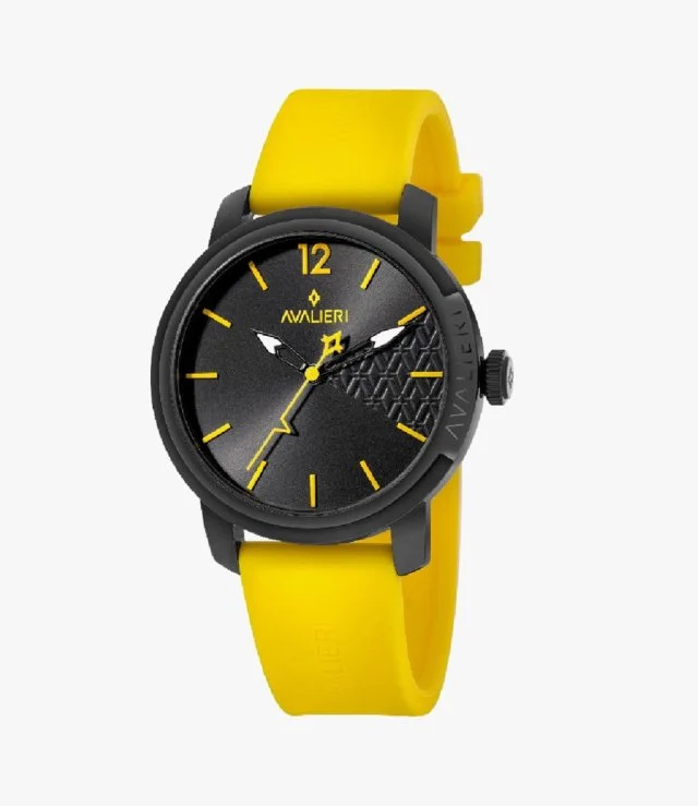 Avalieri Men Yellow Quartz Watch